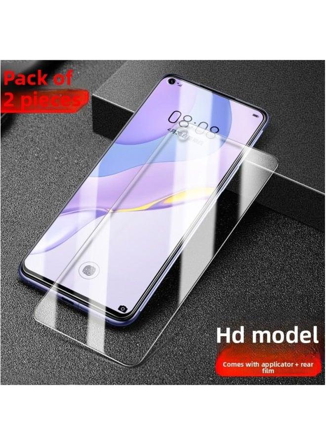 For Huawei Nova 7 Tempered Film Nove7se Anti-Peep Novo Full Screen Coverage Anti-Blue Light Note7 Mobile Phone N-Colour:[hd Model] [2 Pieces] Smooth And No Fingerprints ◉ Comes With Anti-scratch Back Film-Size:For Se 5g Active Edition  - Image 1