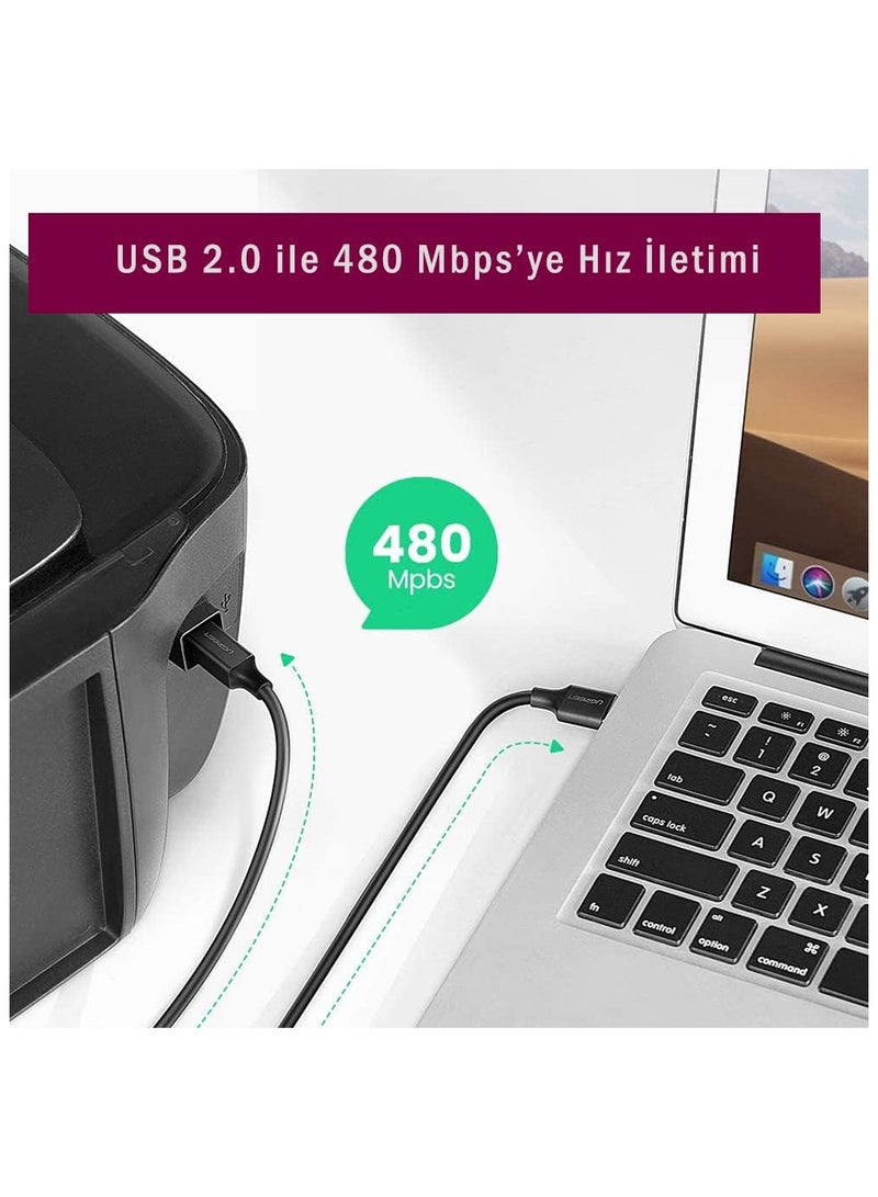 UGREEN USB 2.0 A Male To 5-Pin Mini USB Male Gold-Plated Data Cable 480Mbps for PC, Laptops, Smartphones (2M) - Image 3