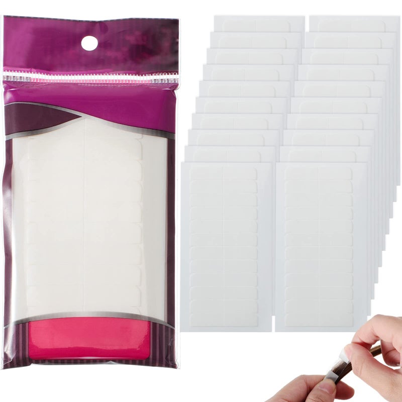 Leelosp Leelosp 240 Pieces Hair Extension Tape Tabs Double Sided Replacement Tape for Hair Extensions Adhesive 157 x 032 Inch Hairpiece Expansion Tools for Wig Toupee Hairpiece Wigs Supplies White 