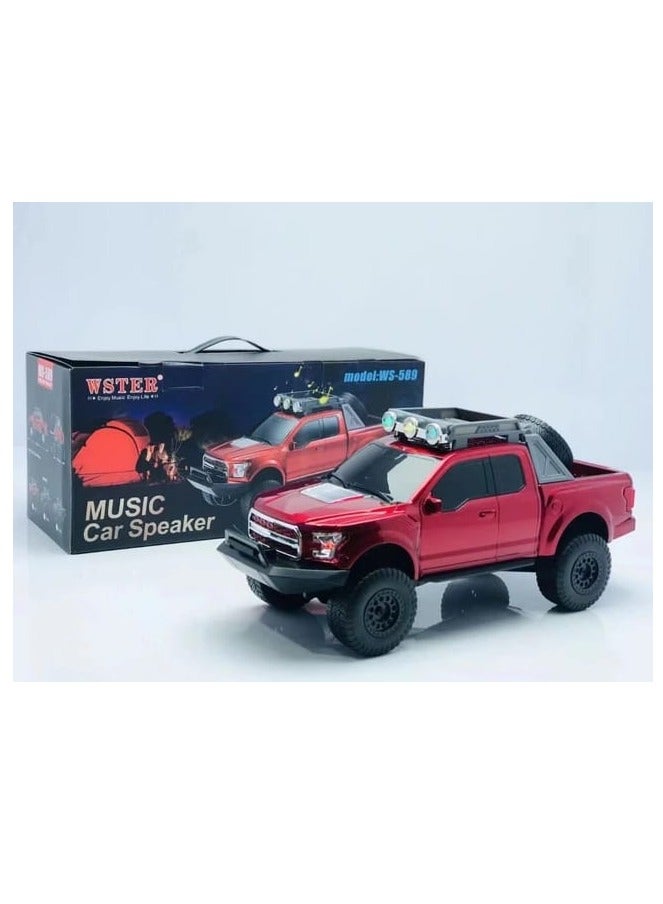 WSTER Mountain Jeep Shaped Bluetooth Speaker Rugged Portable Wireless Speaker with Jeep Design, Superior Sound Quality, Built in Mic and Long Battery Life for Outdoor Adventures - Image 3