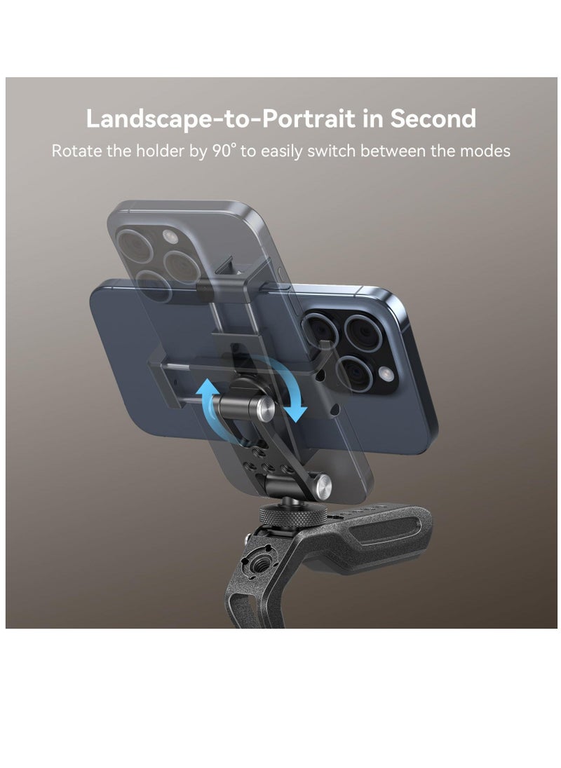 Excefore - Phone Support for DJI Stabilizers, Free Adjustment Phone Mount Adapter with 1/4", 20 Threaded Hole and Cold Shoe for DJI RS 3  RS 3 Pro RS 3 Mini RS 2 RS C2  R S R SC, Tripod, 4301 - Image 1