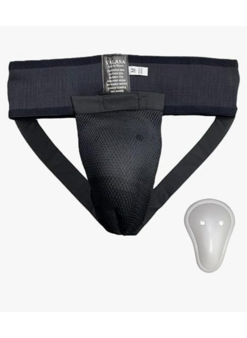 MAKS & CO. Groin Protector for Men – Elastic Sports Support Guard for Boxing, Karate & Martial Arts - Image 1
