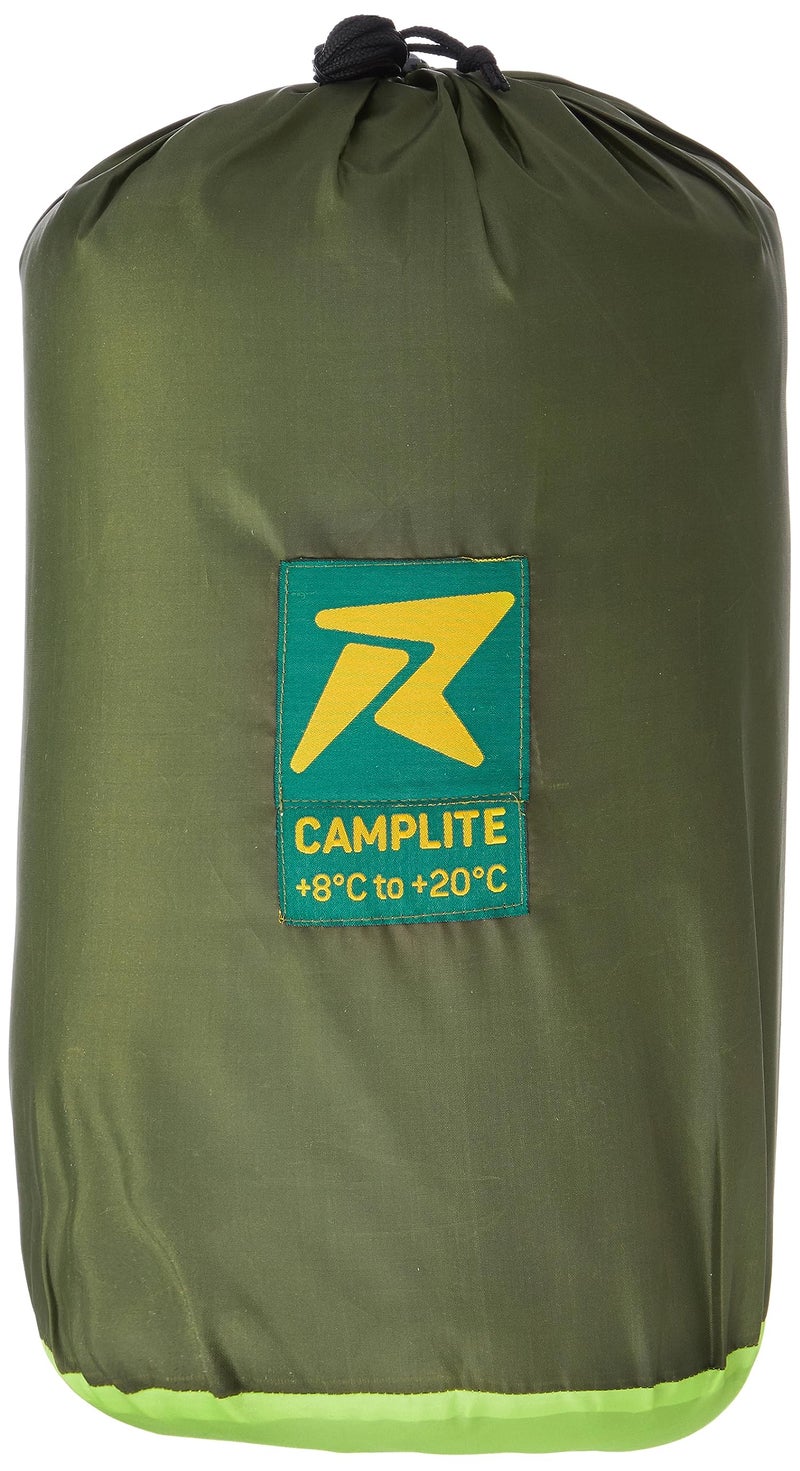 Rocksport Camplite +8°C to +20°C Rectangular Shape Sleeping Bag for Camping, Hiking, Indoor & Outdoor, Warm Sleep Bag l Free Adventure Pass(Yellow/Army Green STR) - Image 4