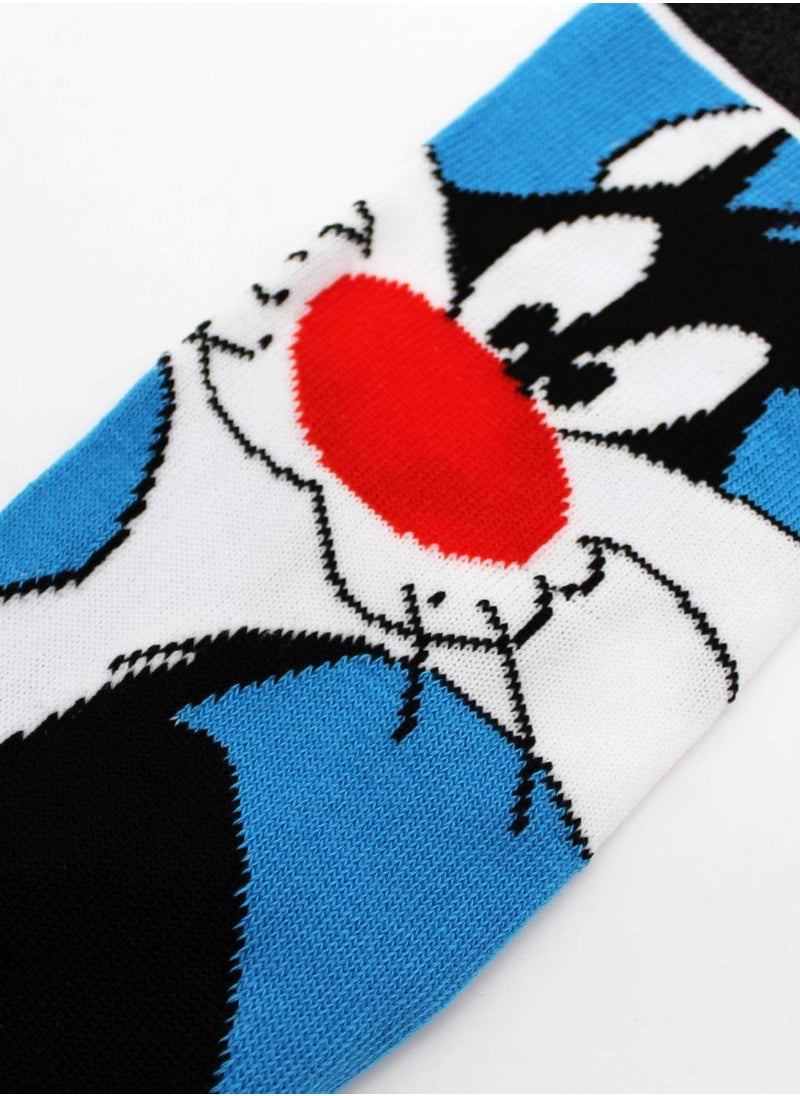 SYOSI - Funny Cartoon Socks Men 5 Pack Colorful Crazy Cute Character Patterned Cotton Novelty Dress Crew Socks Women Size 9-12 - Image 1