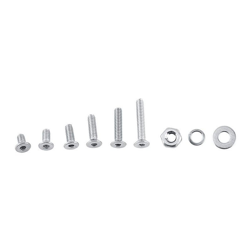 Screws Nuts Washers Assortment 600PcsSet M2 304 Stainless Steel Hex Socket Screws Bolt Nuts Washers SetFlat Head