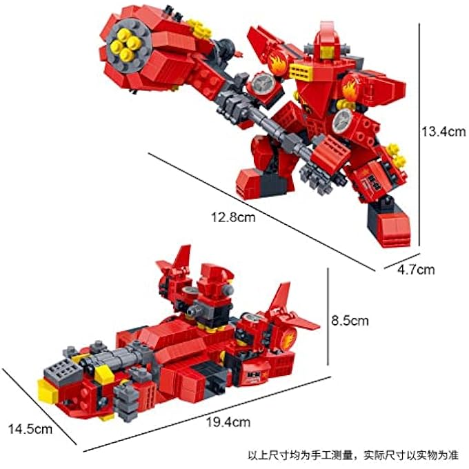 BanBao 2 IN 1 MECH II BUILDING BLOCKS ROBOT SET 351 PIECES - Image 3