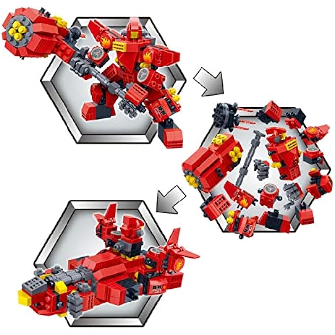 BanBao 2 IN 1 MECH II BUILDING BLOCKS ROBOT SET 351 PIECES - Image 4