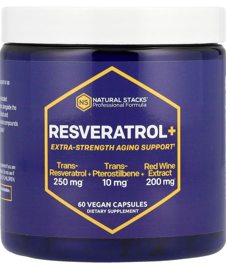 Natural Stacks Resveratrol+ 60 Vegan Capsules