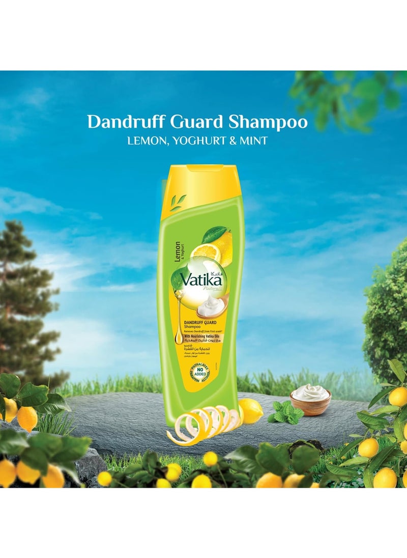 VATIKA - Pack Of 2 Vatika Lemon and Yoghurt Dandruff Guard Shampoo 400ml - Image 1
