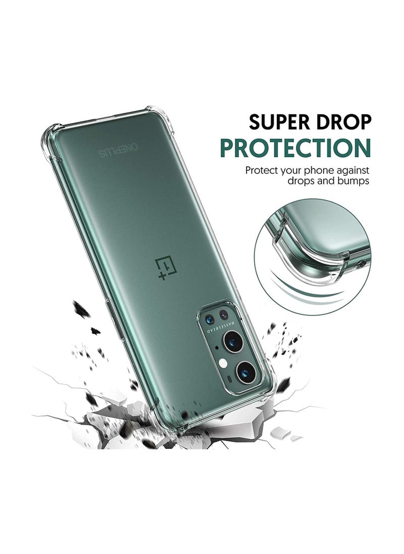 Case for OnePlus 9 Pro Case Cover Back Air Cushion Soft Silicone Shockproof Anti-Scratch Protective Bumper Shell Corner,