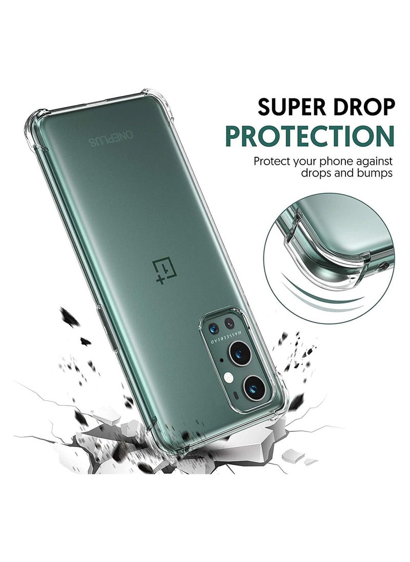 Case for OnePlus 9 Pro Case Cover Back Air Cushion Soft Silicone Shockproof Anti-Scratch Protective Bumper Shell Corner,