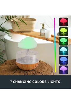 ELTRAZONE ELTRAZONE Raining Cloud Night Light Aromatherapy Essential Oil Diffuser Micro Humidifier Desk Fountain Bedside Sleeping Relaxing Mood Water Drop Sound  - Image 2
