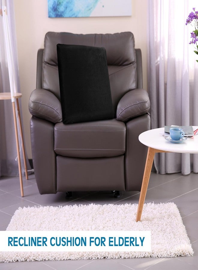 GlikCeil Recliner Cushion for Elderly with Memory Foam Square Seat Cushion for Elderly Thick Pads for Seniors Square Thick Non Slip Seat Cushion for Recliners, Couches (Black,20 x 20 x 3) - Image 4