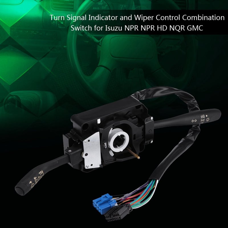 klarako Turn Signal Switch, Multifunction Turn Signal Indicator and Wiper Control Combination Switch Replacement for Isuzu NPR NPR NQR Chevy GMC, Replace 8973640740 - Image 2