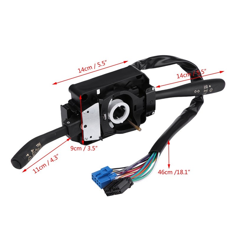klarako Turn Signal Switch, Multifunction Turn Signal Indicator and Wiper Control Combination Switch Replacement for Isuzu NPR NPR NQR Chevy GMC, Replace 8973640740 - Image 4