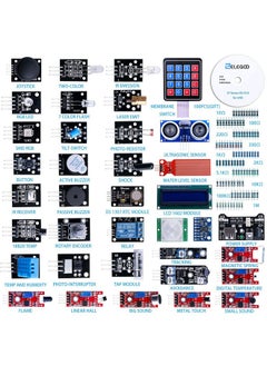 ELEGOO ELEGOO Upgraded 37 in 1 Sensor Modules Kit with Tutorial Compatible with Arduino IDE UNO R3 MEGA Nano  - Image 1