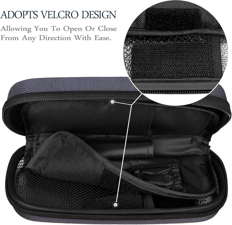 SHBC Insulin Cooler Case Travel for Diabetic Organize Insulated Cooling Bag for Medication with 2 Ice Packs Gray Medical Cool Bag - Image 4