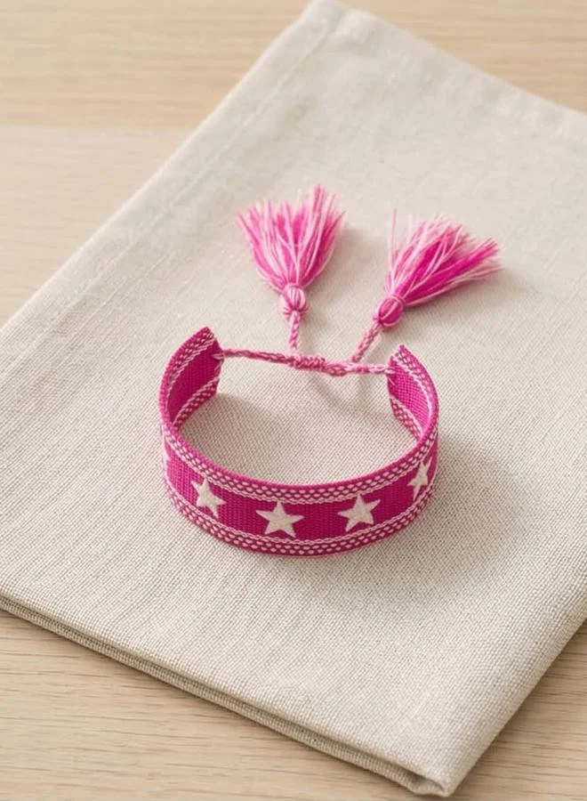 Take Two  Multi-Color Star Embellished Woven Bracelet for Women | Best Price UAE