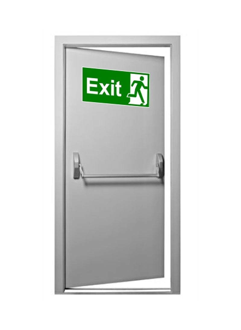 Generic Directional sign Exit sign with right arrow Adhesive sticker for emergency exits for companies and institutions Manufactured by Up to Date Egypt  - Image 2