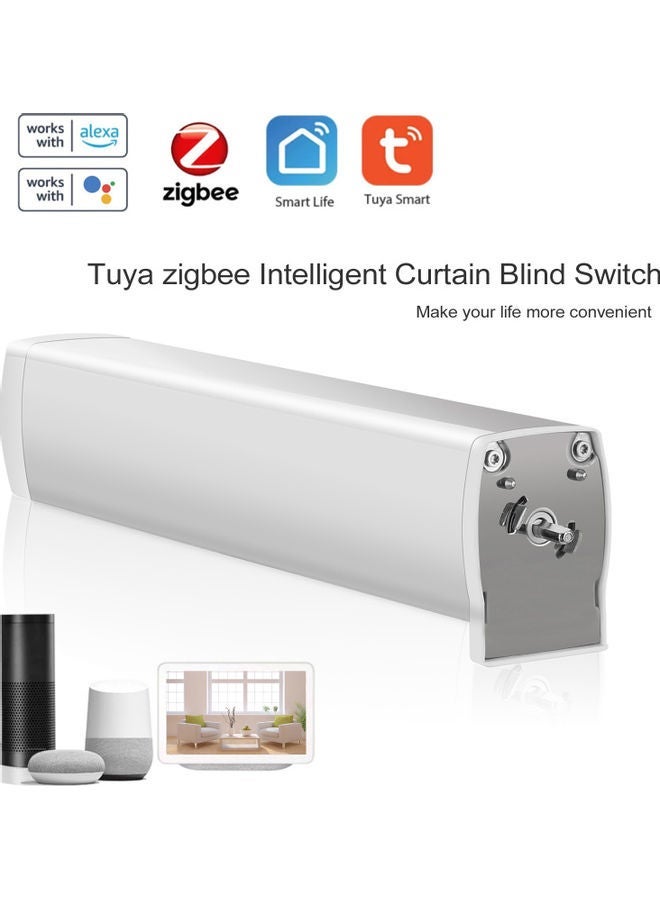 NIBEMINENT Intelligent Curtain Blind Switch Silver - Image 2