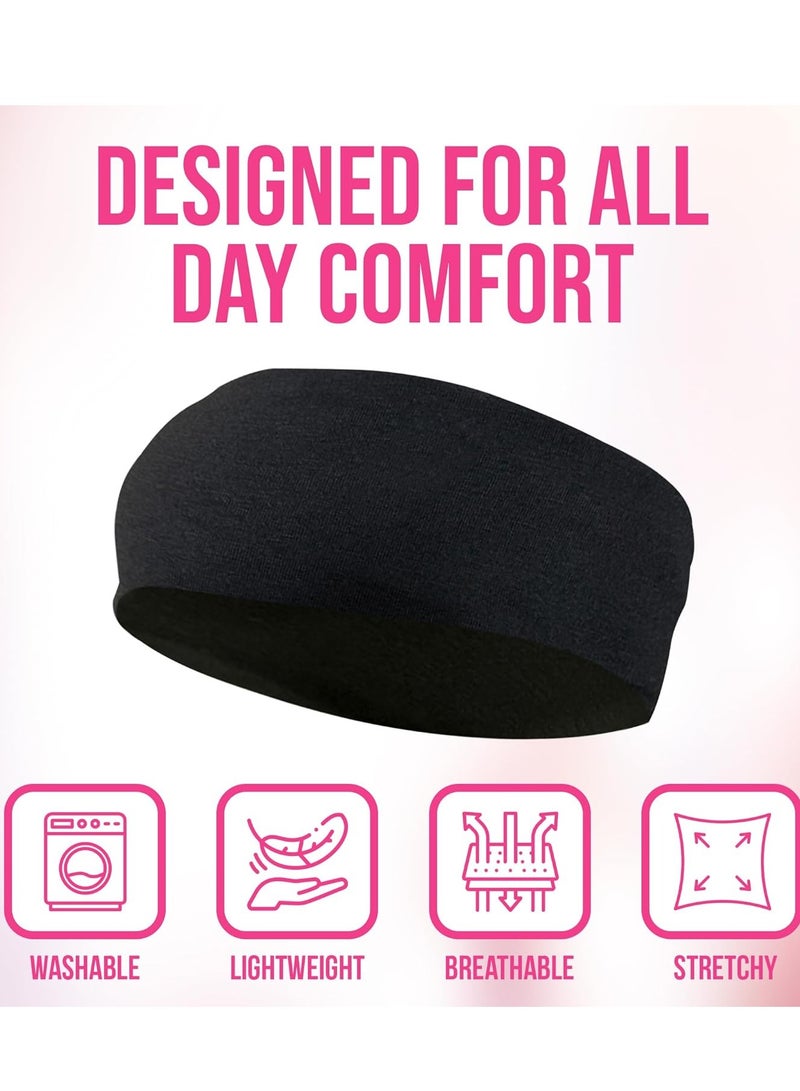إسكدنيا 10 عبوات من عصابات الرأس القابلة للتمدد والمضادة للانزلاق رائعة لممارسة الرياضة واليوجا والبيلاتيس والجري وصالة الألعاب الرياضية والتدريبات والبيسبول والملابس الكاجوال - Image 5