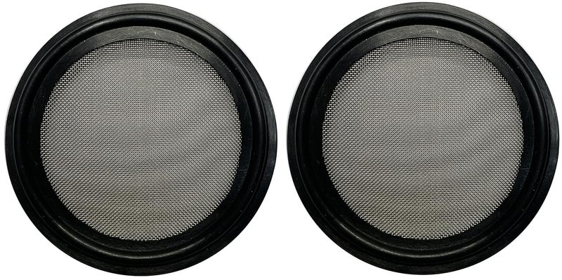 DR.COMPONENT 1.5" Sanitary Tri-Clamp Gaskets (Pack of 2), Bonded Type Screen (#70 Mesh/ 210 μm) Gaskets, Black Buna NBR - Image 2