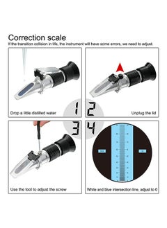 Brix Refractometer 0~90%, Handheld Sugar Refractometer, High Accurate Brix Measurement Meter with ATC for Fruit, Beverages&Juice, Honey, Maple Syrup, Molasses and Other Sugary Drink - pzsku/Z78EE0CD693240FBD4593Z/45/_/1720445261/ed53af85-2131-4e6a-8557-24440223593f