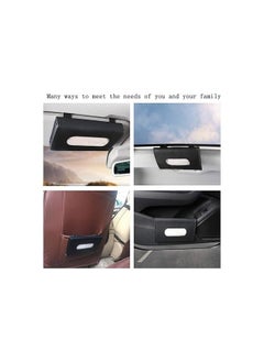 Generic Faux Leather Premium Napkin & Tissue Holder, For Backseat And Car Visor  - Image 2