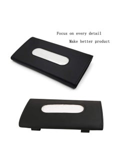 Generic Faux Leather Premium Napkin & Tissue Holder, For Backseat And Car Visor  - Image 3