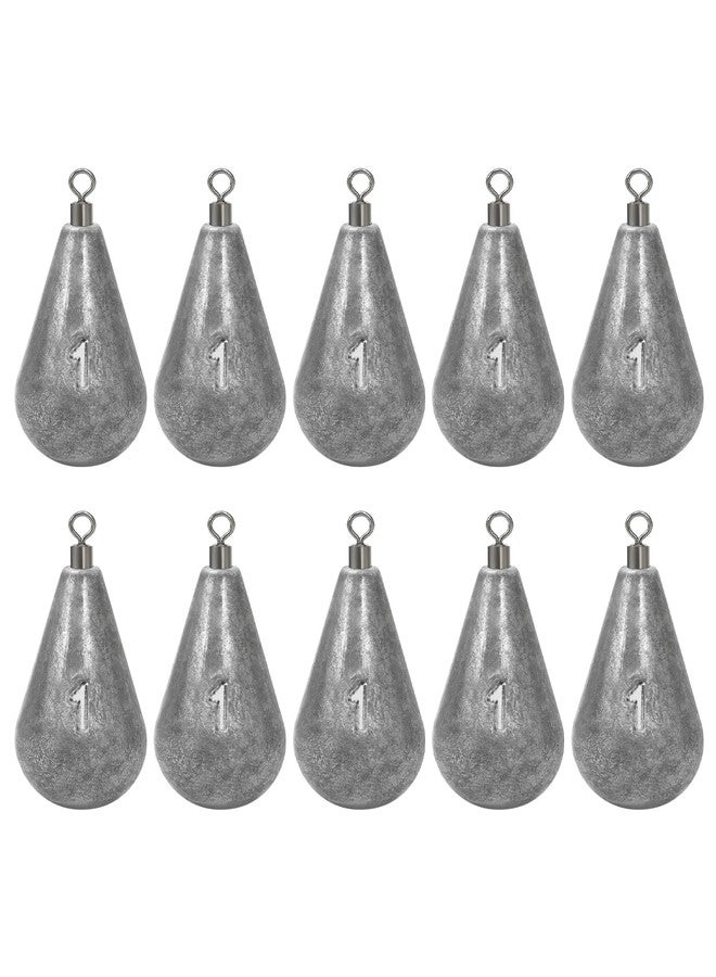 BLUEWING Casting Swivel Bell Sinkers Fishing Weights Sinkers Dipsey Sinker Drop Shot Weight with Stainless Steel Swivel 3/4oz Lead Weights Saltwater Fishing Sinkers 10pcs - Image 1