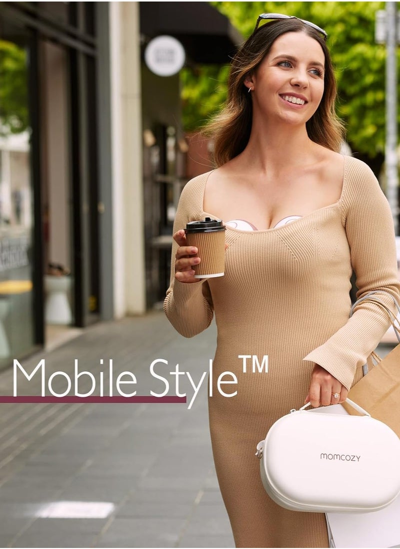 M6 Breast Pump - Hands Free - Fit And Discreet - 3 Modes And 9 Levels, 24mm - Cozy Red