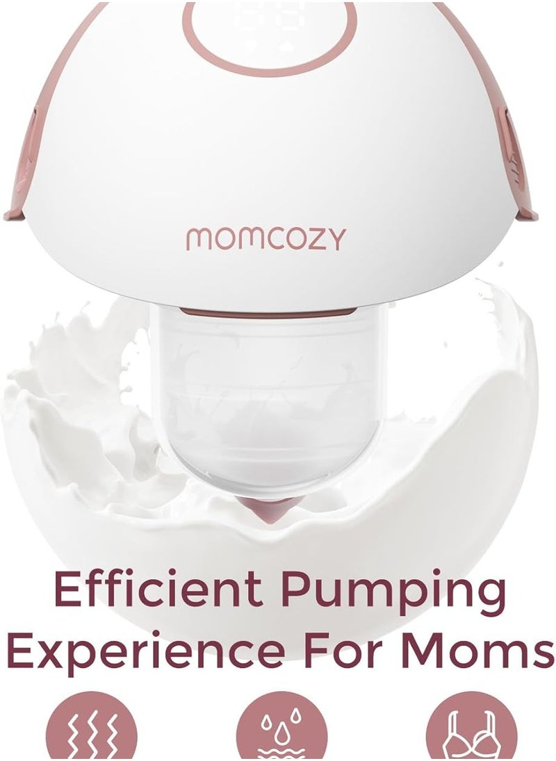 M6 Breast Pump - Hands Free - Fit And Discreet - 3 Modes And 9 Levels, 24mm - Cozy Red