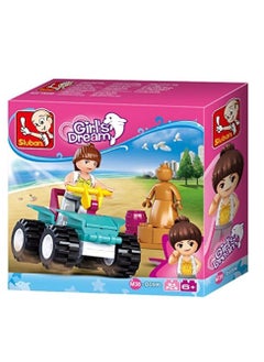 Sluban Sluban - Girls Dream Beach Quad Bike 51 Pieces - M38-B0599  - Image 2