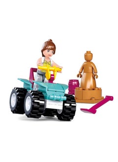 Sluban Sluban - Girls Dream Beach Quad Bike 51 Pieces - M38-B0599  - Image 1