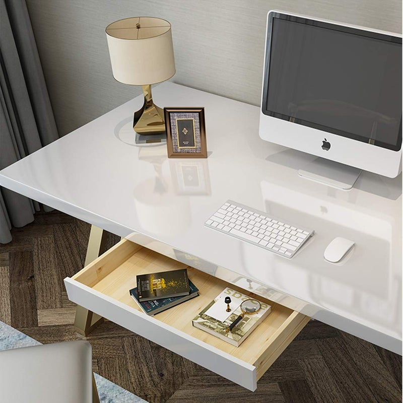 Toduso Contact Paper Glossy White for Countertops Removable Contact Paper White Peel and Stick Wallpaper Waterproof Easy to Clean Vinyl Roll Decorative Kitchen Cabinet Table Closet 15.8''x78.7'' - Image 5