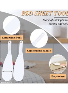 Excefore Mattress Lifter Bed Sheet Tool Extra Long Bed Making Tool Mattress Lifter for Changing Sheets Bedsheet Change Helper Tucking Paddle for Bedding Duvets Sheets Making Neatly and Easy(Set of 2)  - Image 2