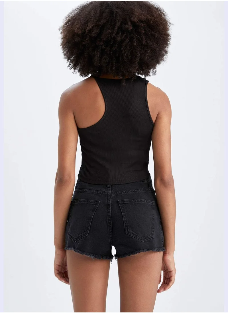 ديفاكتو Asymmetrical Halter Tank Top