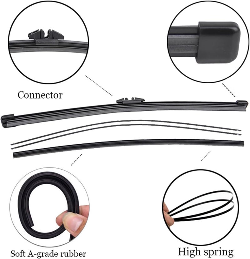 Yurefax Windshield Wiper Blades Set for Ford Explorer - Image 5