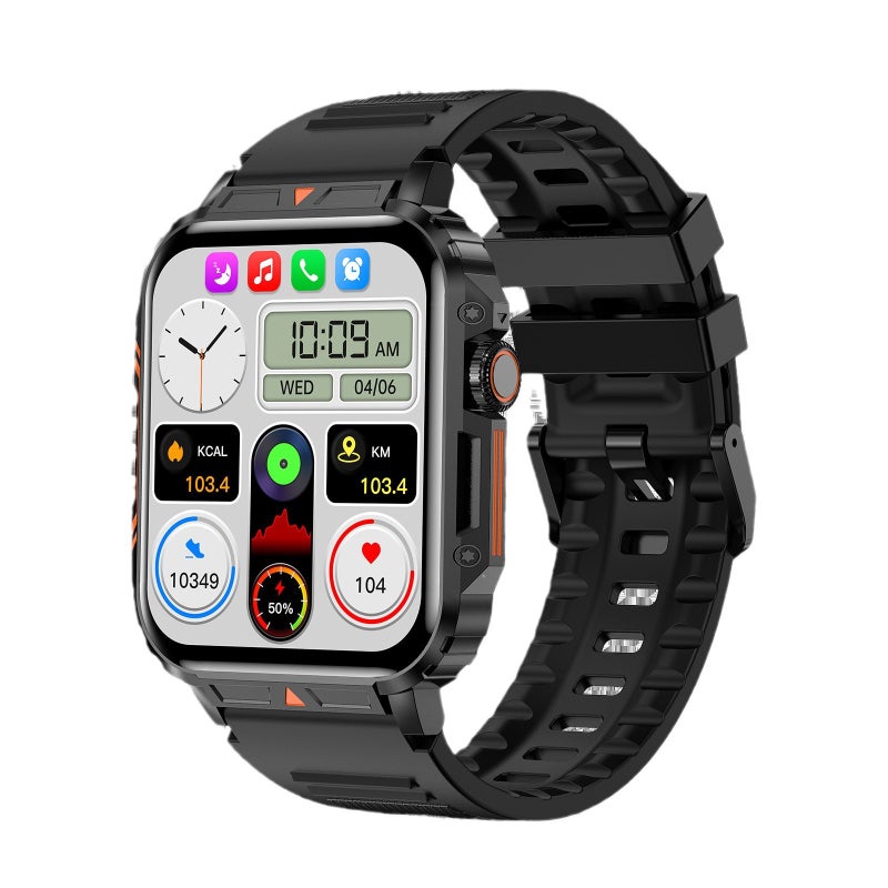 New L81 Smartwatch Voice Call Bluetooth Heart Rate Blood Pressure Tracker Black - Image 4