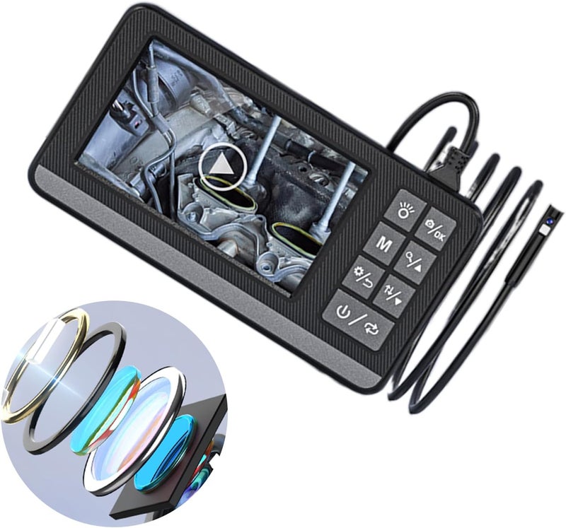 2600mAh Industrial Endoscope 1080P 4.3 Inch Digital Borescope Inspection Camera Waterproof Snake Camera For Car Engine 4.3 Inch Color Screen Car Inspection Camera Automotive Maintenance Tool Screen To - Image 2
