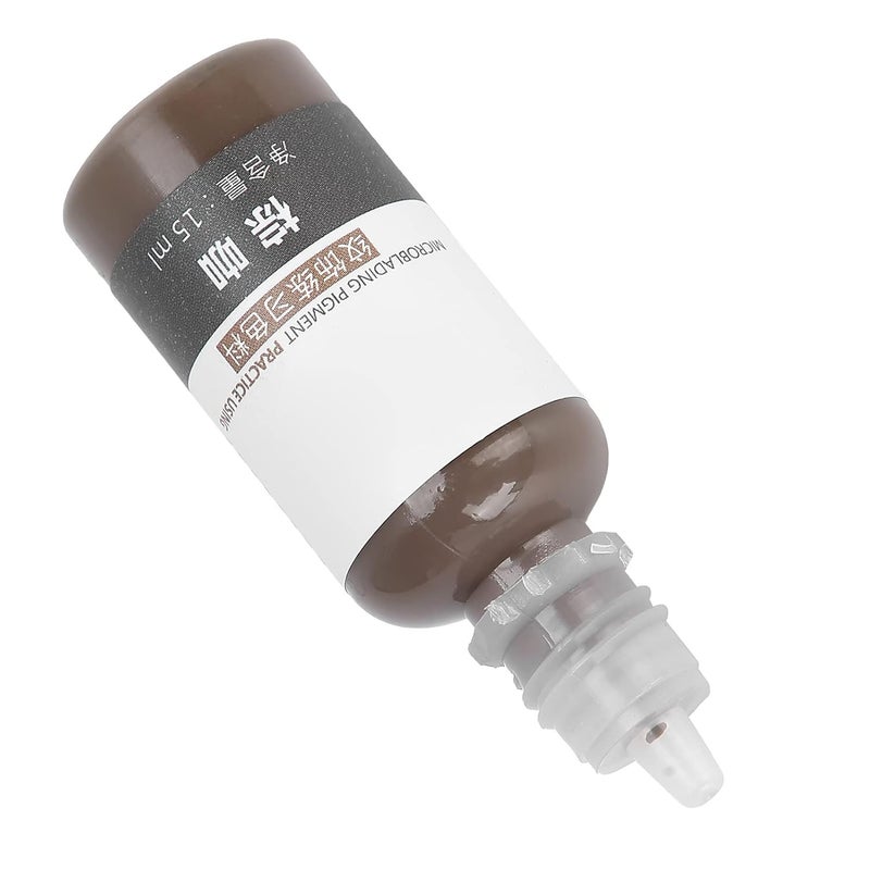 comfrt 15ml Tattoo Pigment, Microblading Eyebrow Eyeliner Semi\u2011Permanent Tattoo Ink for Practice(Brown coffee) - Image 3