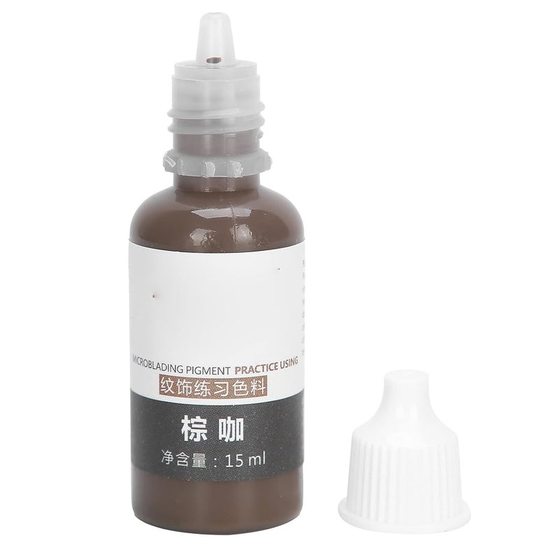 comfrt 15ml Tattoo Pigment, Microblading Eyebrow Eyeliner Semi\u2011Permanent Tattoo Ink for Practice(Brown coffee) - Image 1