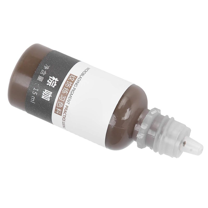 comfrt 15ml Tattoo Pigment, Microblading Eyebrow Eyeliner Semi\u2011Permanent Tattoo Ink for Practice(Brown coffee) - Image 4