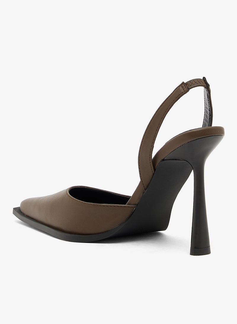 ايلا حذاء بكعب عالٍ بحزام خلفي - Image 3