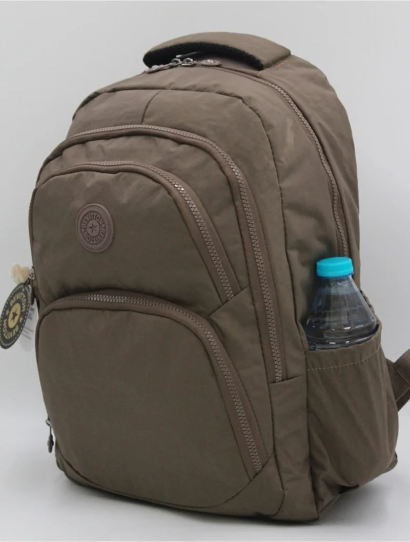 بيفيتون Crinkle Water Resistant Fabric Large Size Backpack Travel and School Bag / 2100