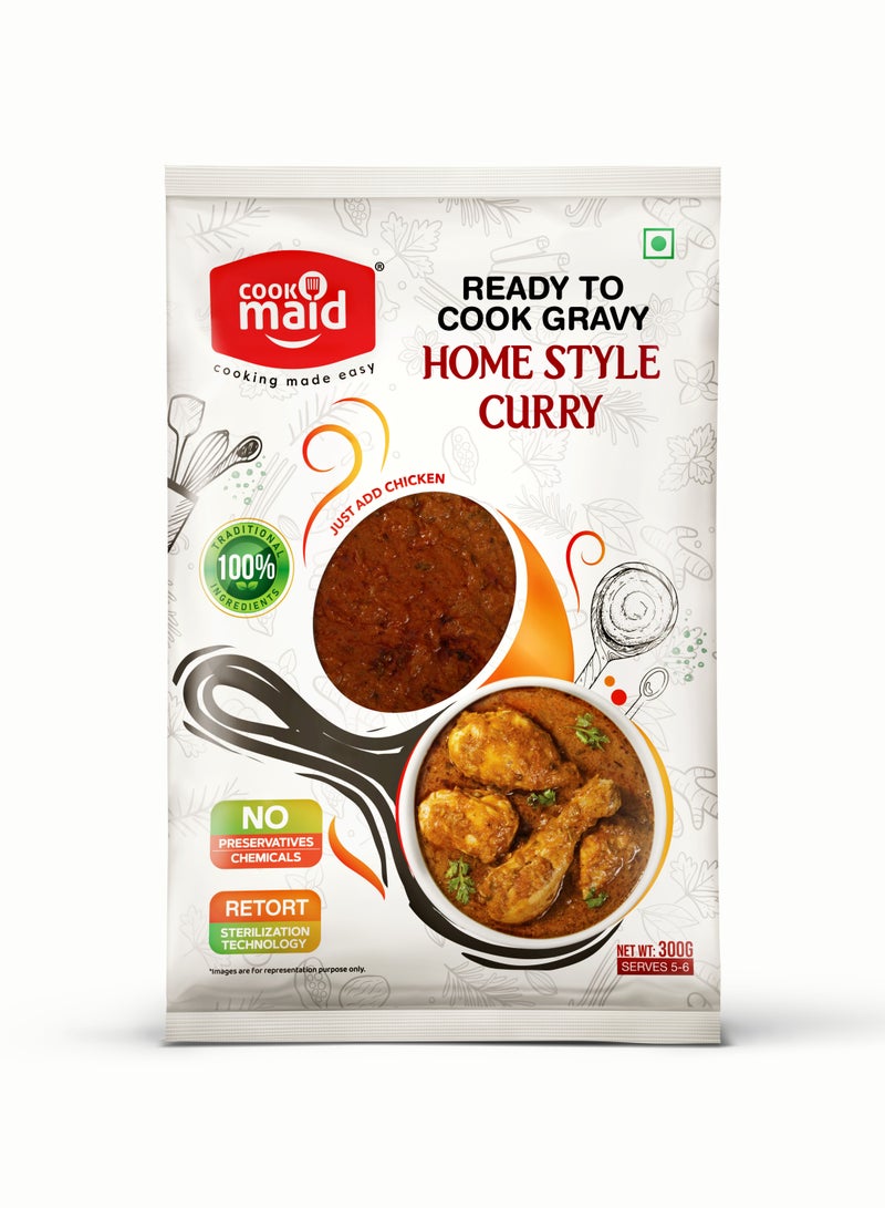 طباخة كوك ميد | كاري منزلي | جاهز للطبخ | بدون مواد حافظة | نباتي | كاري دجاج ماسالا جاهز | فوري | سهل التحضير | دجاج ماسالا منزلي | 300 غرام - Image 1