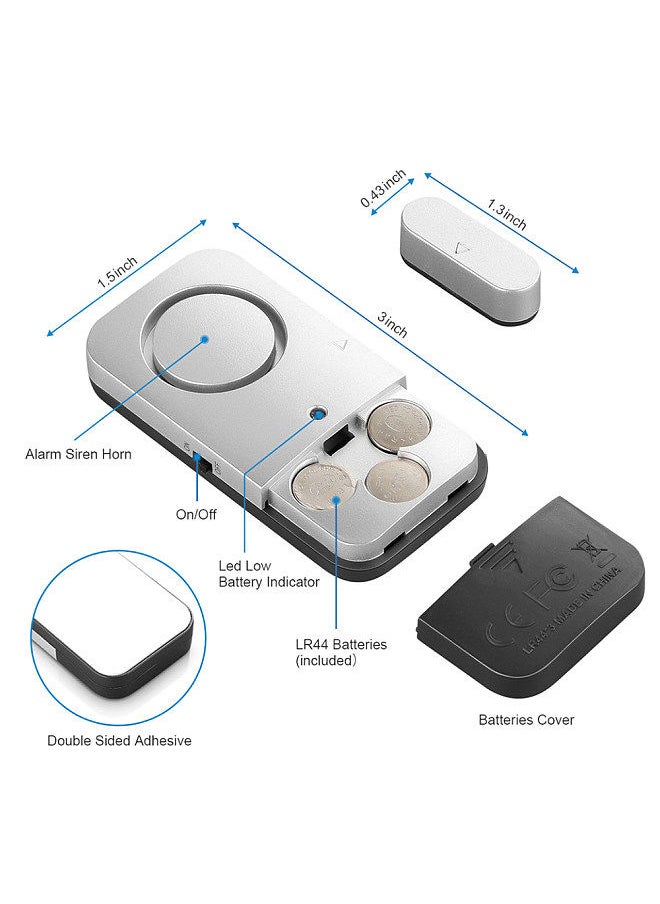 Door Window Alarm Sensor Wireless Door Sensor Anti-Theft Alarm Compatible With Alarm Host for Smart Home Automation Security Alarm System