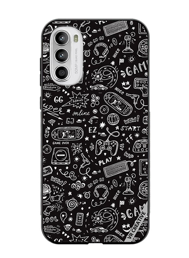 VR CREATIVE Protective Case Cover For Motorola Moto G82 Layer Design Multicolour - Image 1
