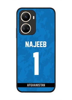 Rugged Black Edge Case for Huawei nova 10 SE, Slim fit Soft Case Flexible Rubber Edges Thin Cover - Player Name - Najibullah Zadran, Jersey Number- 1