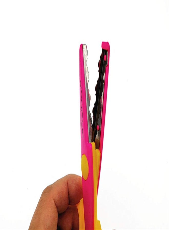 Kinteshun Lacework Wavy Paper Edger Scissors Pinking Shears Set for Handcraft Works(6pcs,Different Cutting Effects) - Image 3